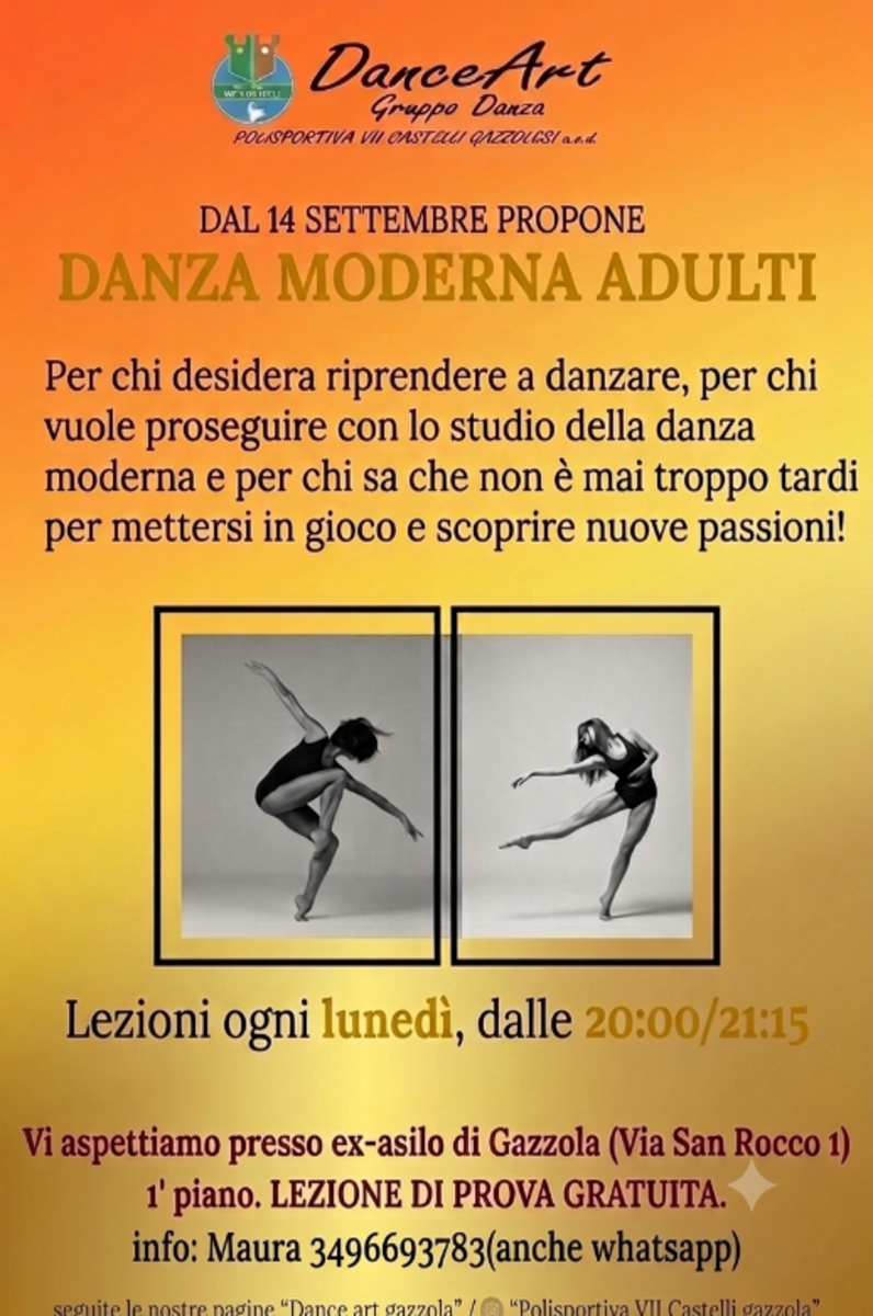 Danza Moderna Adulti 2027